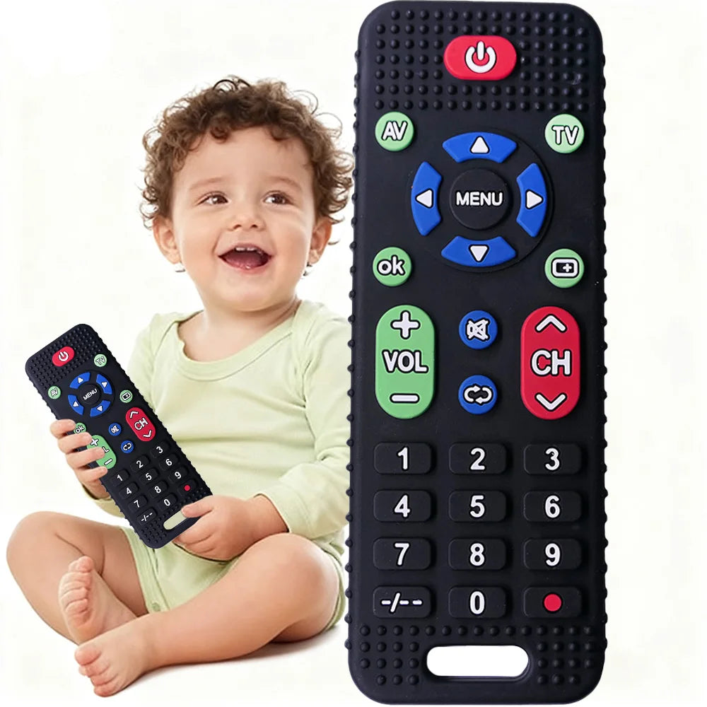 Silikon Baby Beißring Sensorik Lernspielzeug